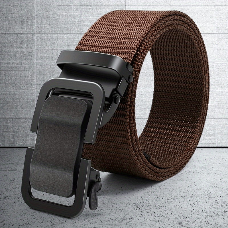 2023 New Leather Belt Casual Men's Toothless Automatic Buckle Leather Belt  Black Buckle Cowhide Belt Men's Pants Belt - Temu