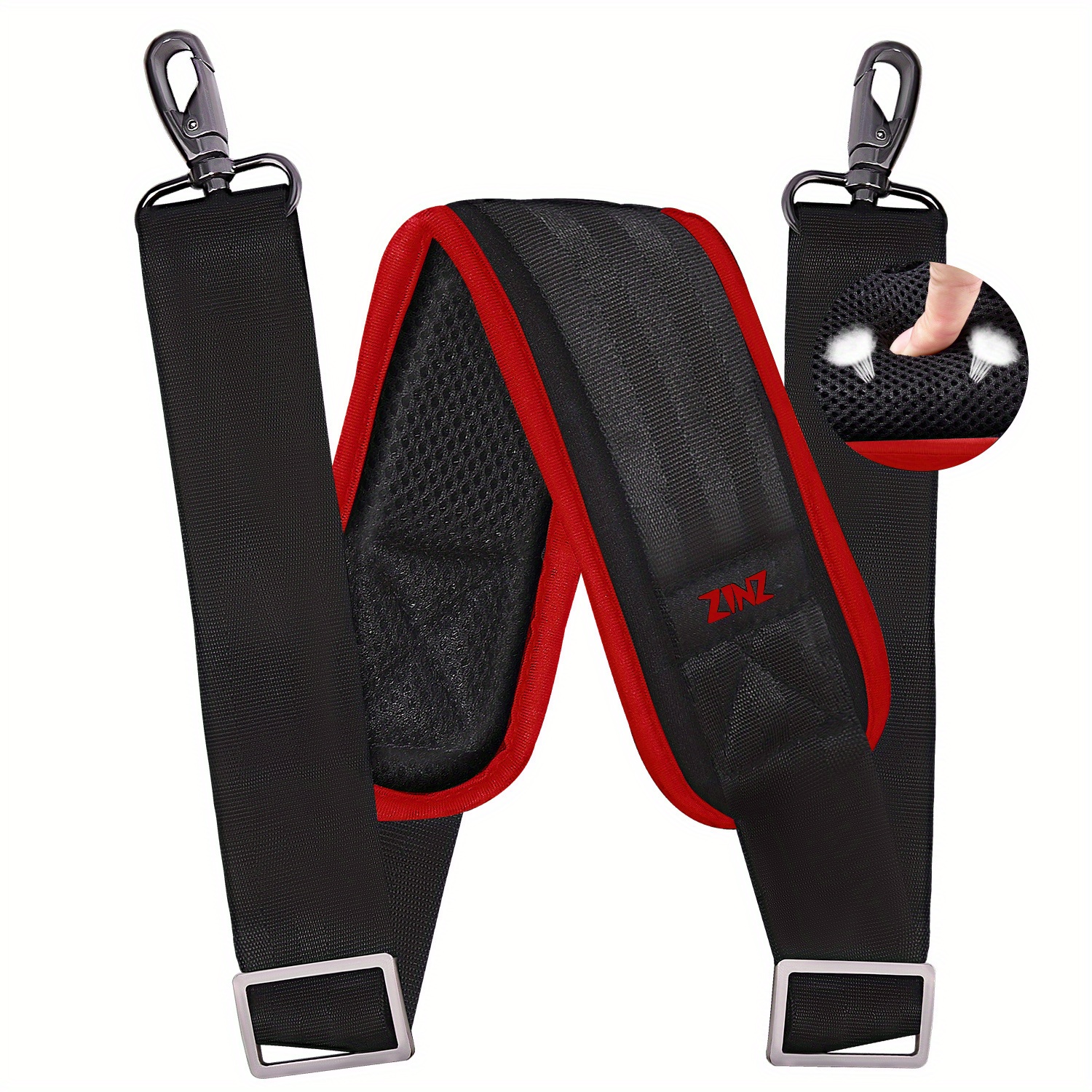 Thick Shoulder Strap Replacement for Bag, Double Buckle, Universal Fit