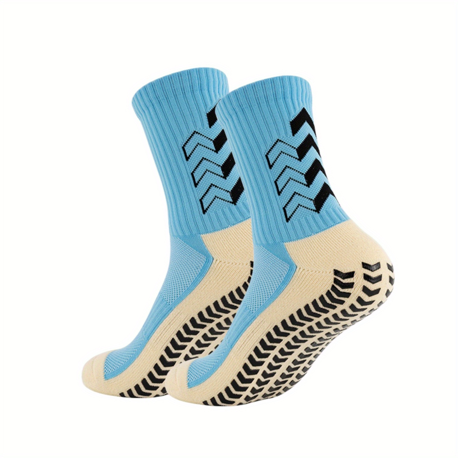 1 Pair Grip Socks Soccer Anti Slip Soccer Grip Socks ,Non Slip Youth  Athletic Football Basketball Socks - AliExpress