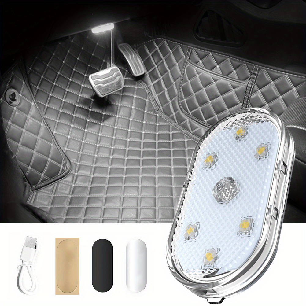 Luz LED para Interior de coche, lámpara de techo con Flash táctil a prueba  de agua, imán para puerta, batería recargable por USB, autocaravana -  AliExpress