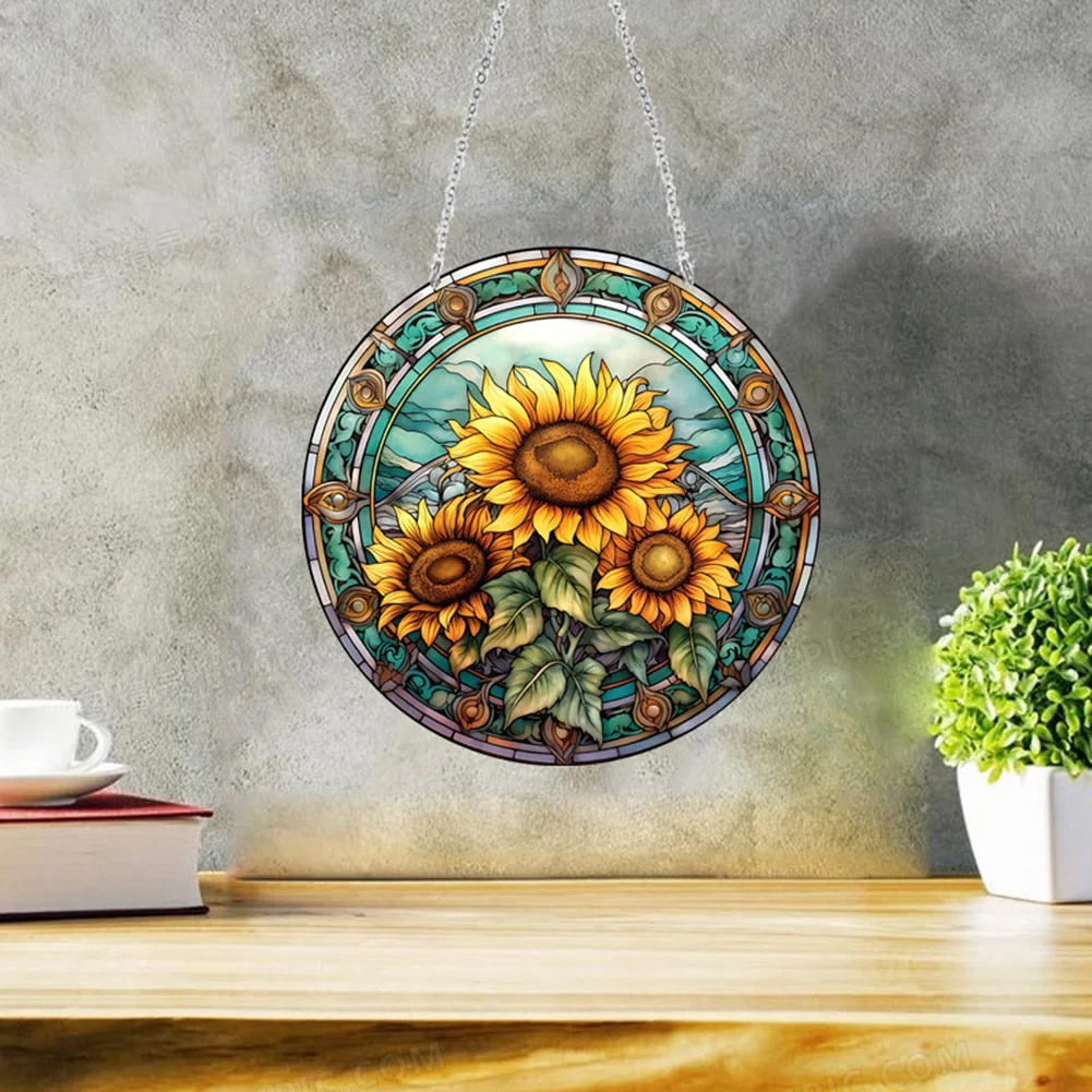 Diy Diamond Painting Decoration Sunflower Diamond Art Mosaic - Temu