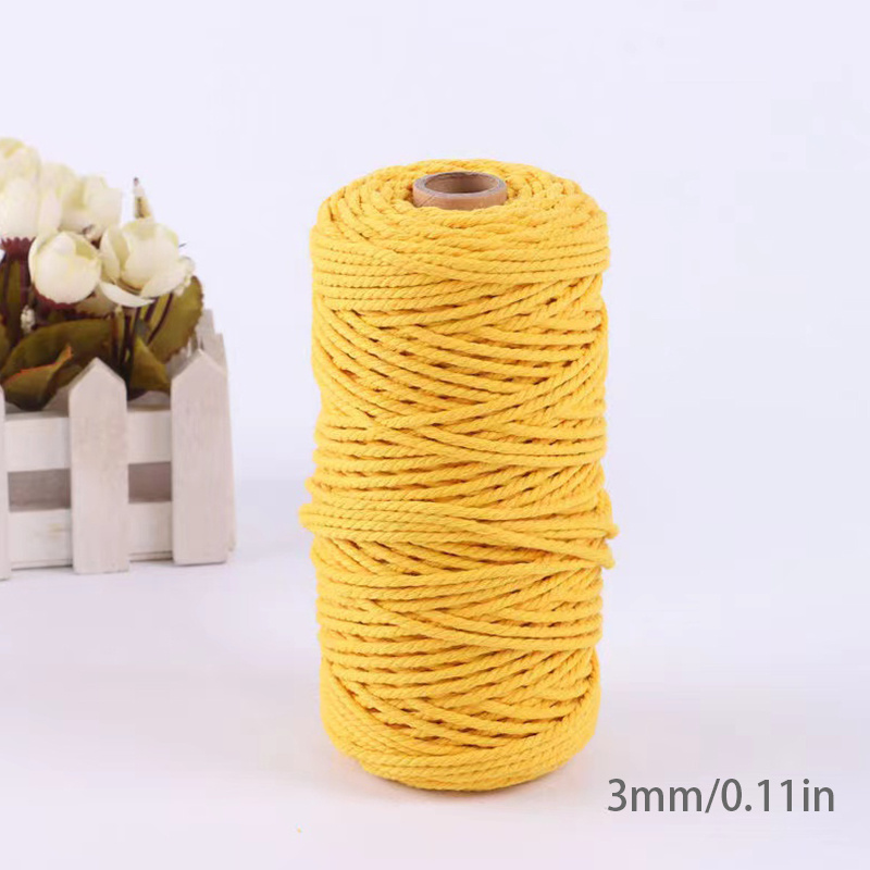 Width Length Colorful Diy Handmade Woven Cotton Rope - Temu