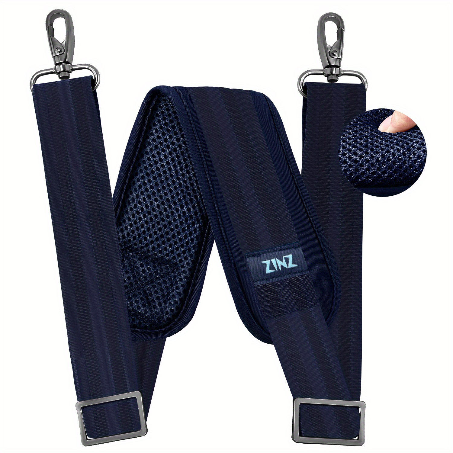Thick Shoulder Strap Replacement for Bag, Double Buckle, Universal Fit