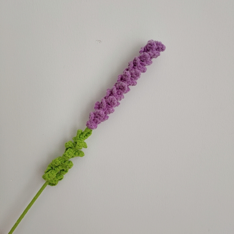 Handmade Lavender Crochet Lavender Flowers Cute Knitted - Temu