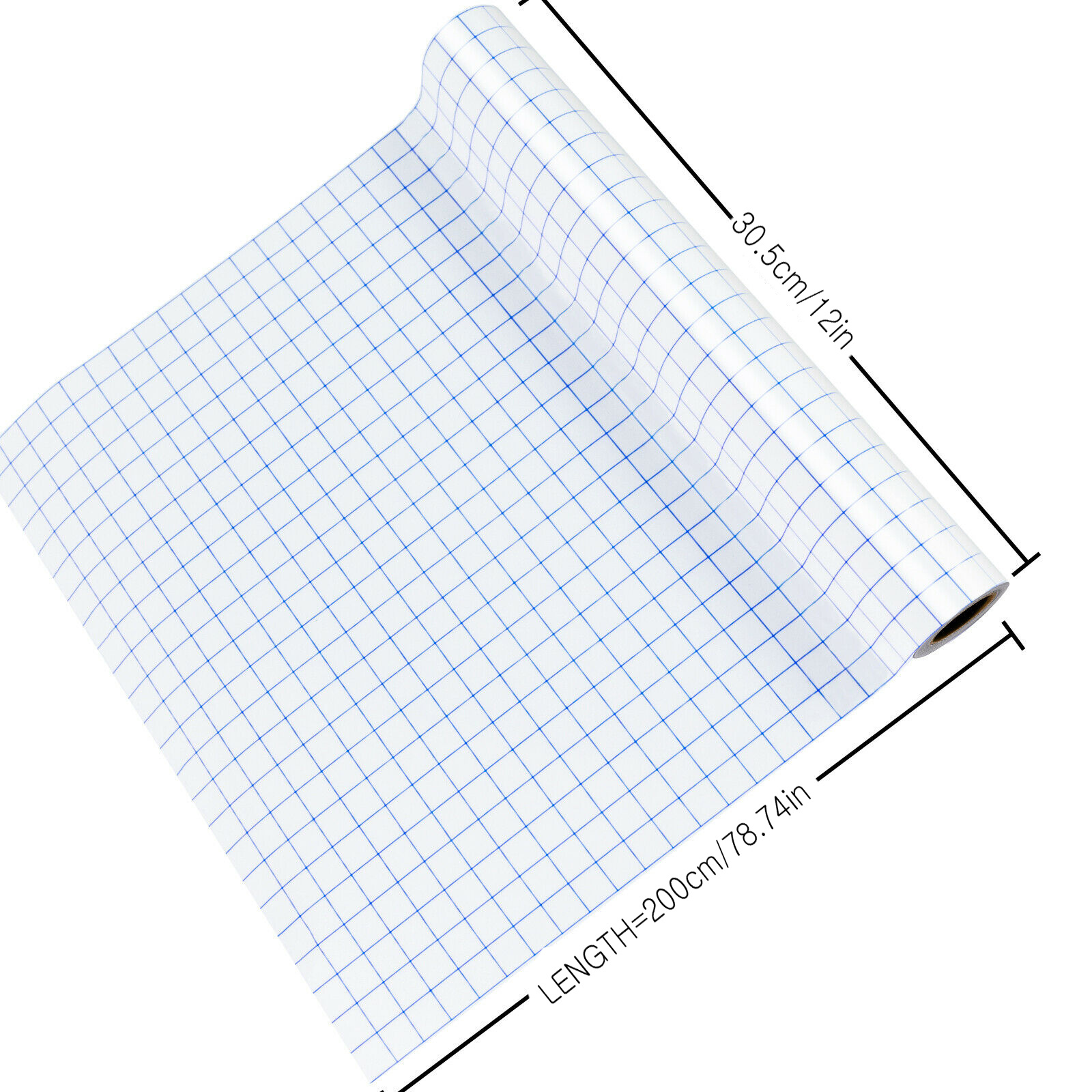 Clear Vinyl Transfer Paper Tape Roll Alignment Grid - Temu