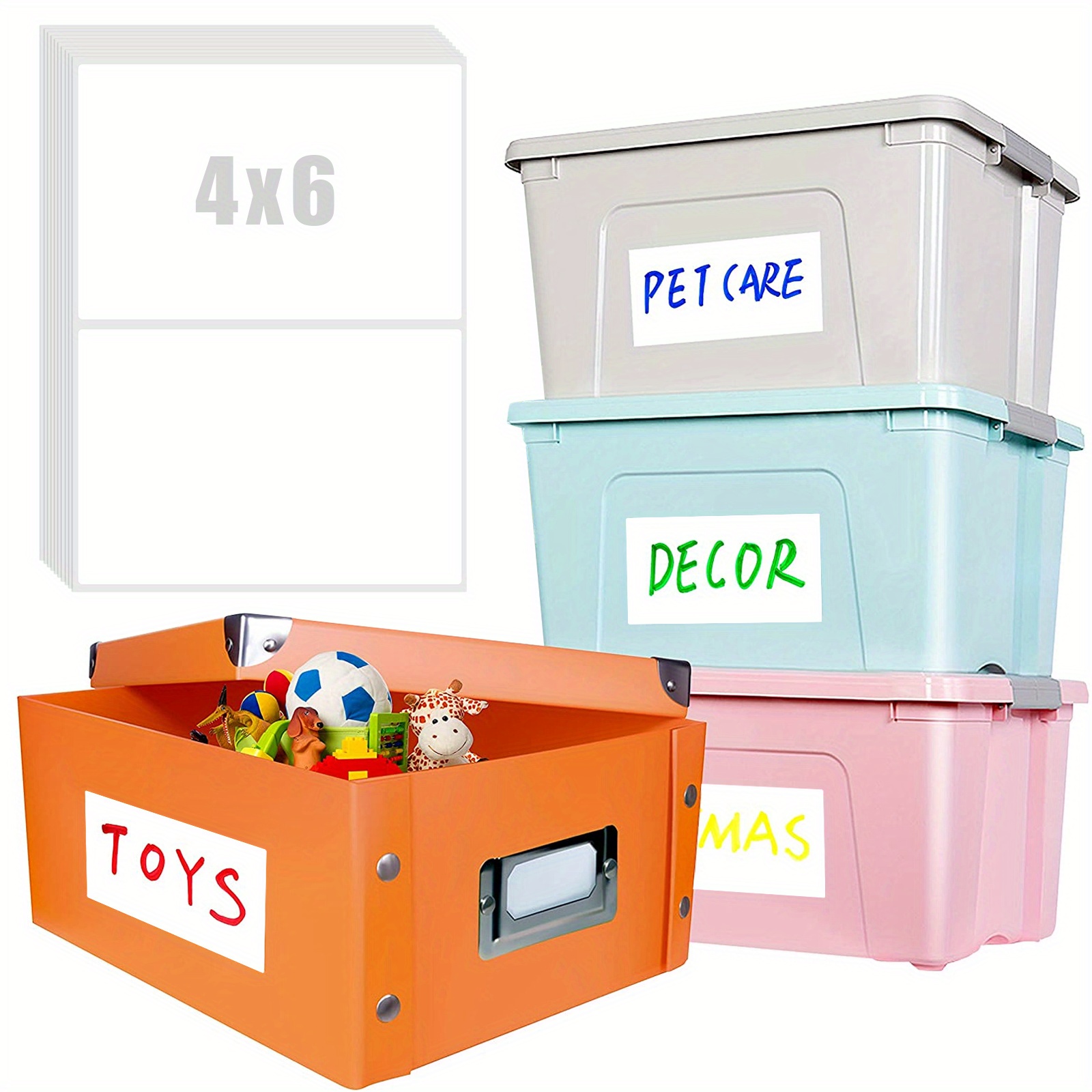 Labels For Storage Bins Removable Labels For Storage Bins - Temu