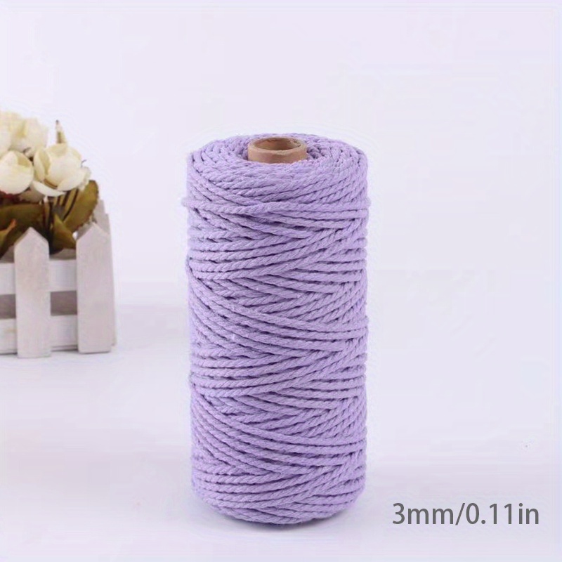 Width Length Colorful Diy Handmade Woven Cotton Rope - Temu