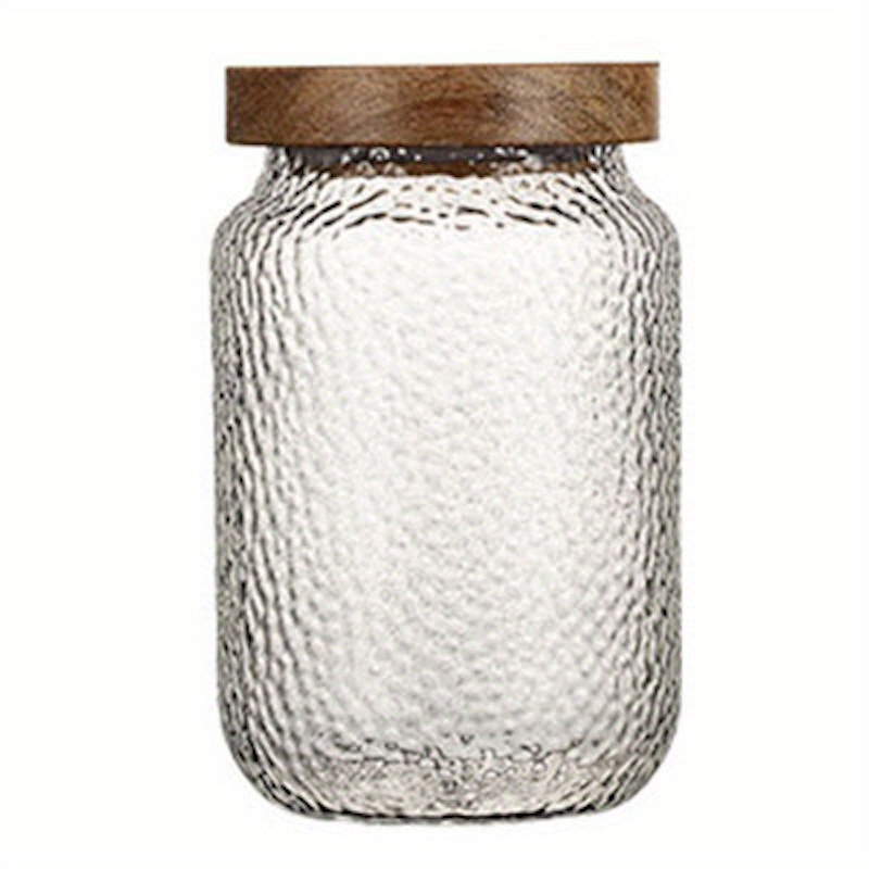 1pc High Borosilicate Glass Jar Sealed Jar Transparent Glass Jar