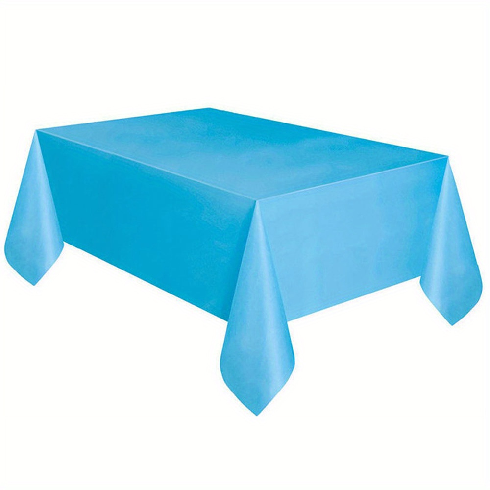 PixiPy Mantel desechable de plástico de alta calidad (paquete de 2, azul,  40 x 108 pulgadas), elegante mantel para fiestas, fácil limpieza e ideal
