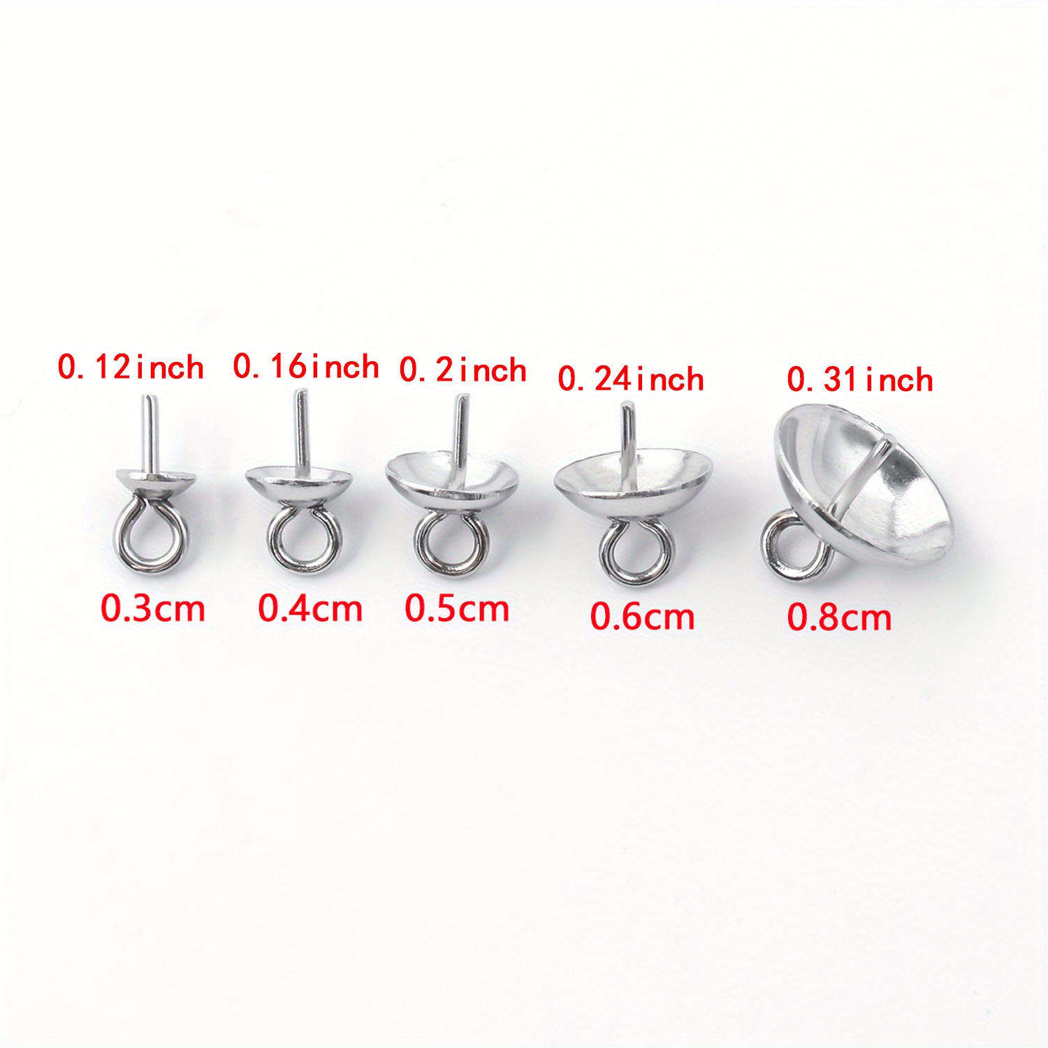 2 Inch Eye Pins Silver For Jewellery Making