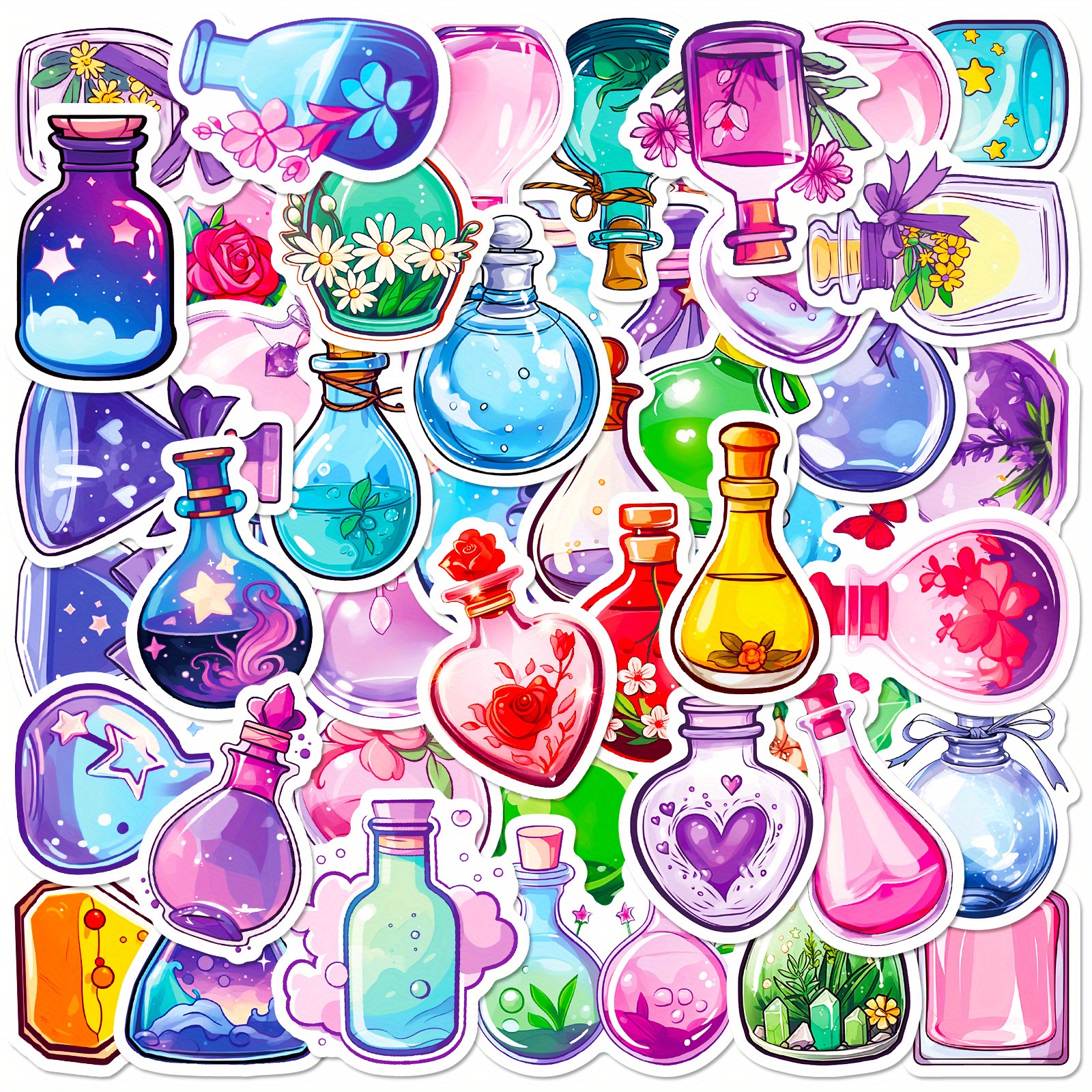 400pcs Water Bottle Stickers, Cute Vinyl Waterproof Laptop Skateboard  Stickers, Aesthetic Car Decals Computer Scrapbook Stickers For Adults