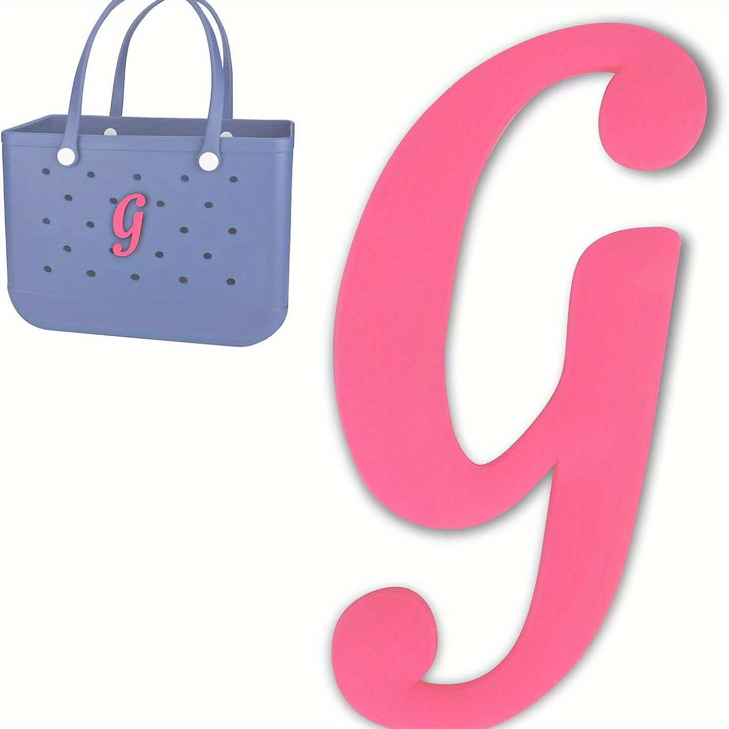 Bag Charm - Personalized Alphabet Shaped Tote Bag Accessories For Stylish  Decoration And Easy Identification - Temu Bahrain