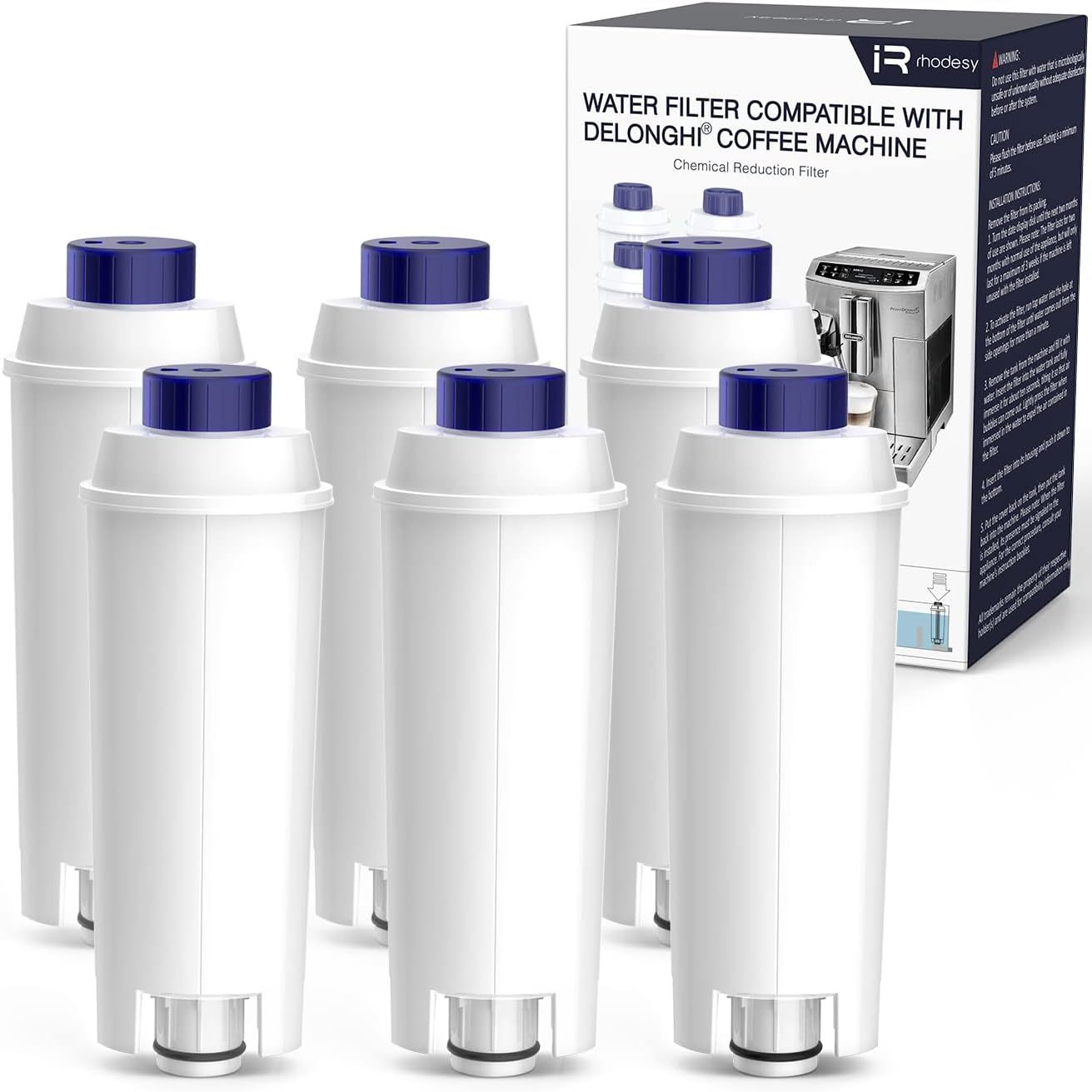 Delonghi DLSC002 Carbon Water Filters x 4