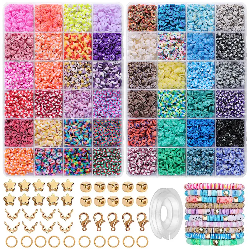 Clay Beads For Jewelry Making Kit, 48 Colors Charm Bracelet Making Kit For  8-12 For Crafts - Temu United Arab Emirates