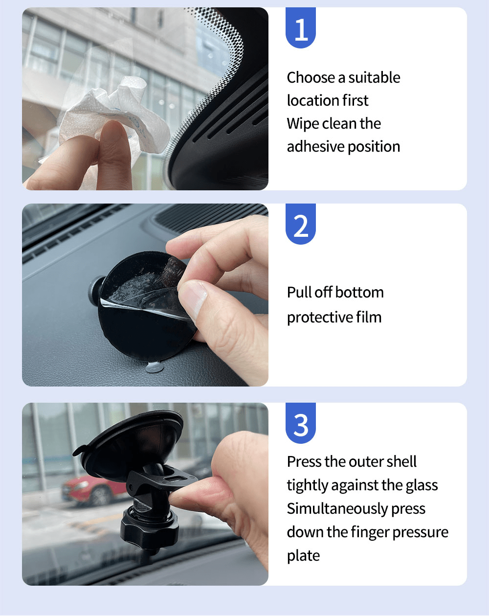 Dash Camera Mount Holder Strong Suction Cup With 360° - Temu