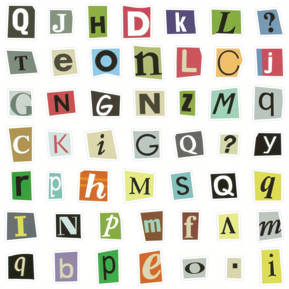 English Alphabet Stickers Vinyl Waterproof Stickers Laptop - Temu Canada