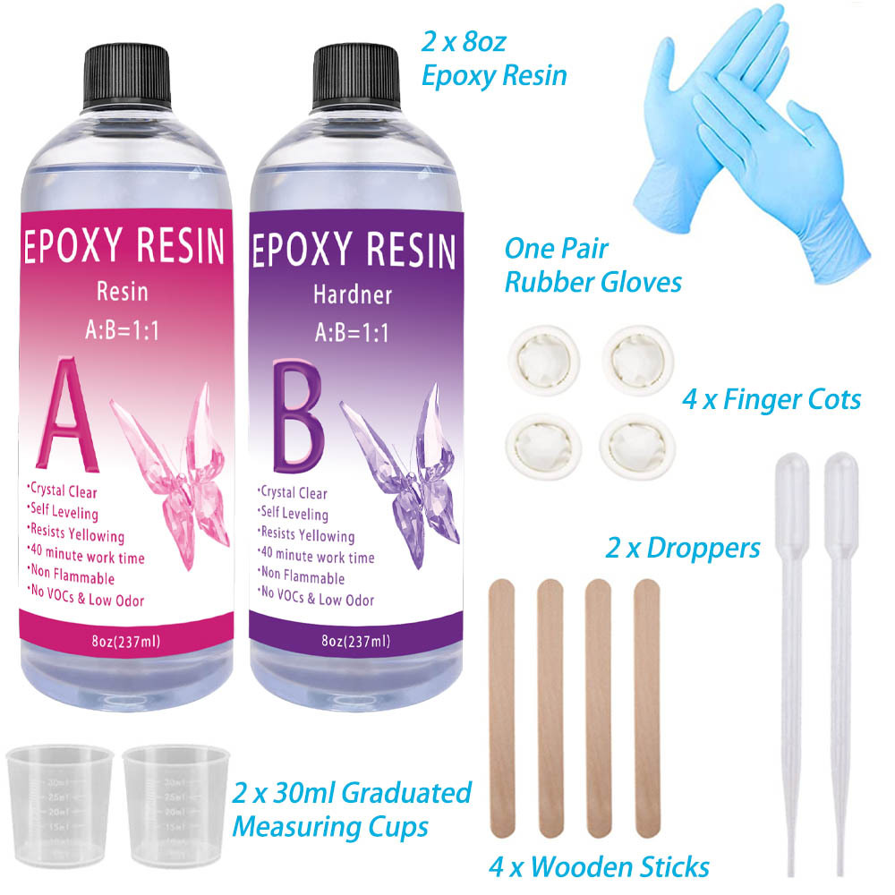 Clear Epoxy Resin-crystal Clear Resin And Hardener Resin Epoxy Kit,no  Yellowing, No Bubbles Casting Resin Perfect For Jewelry Making Molds Crafts  Diy 1:1 Ratio - Temu Austria