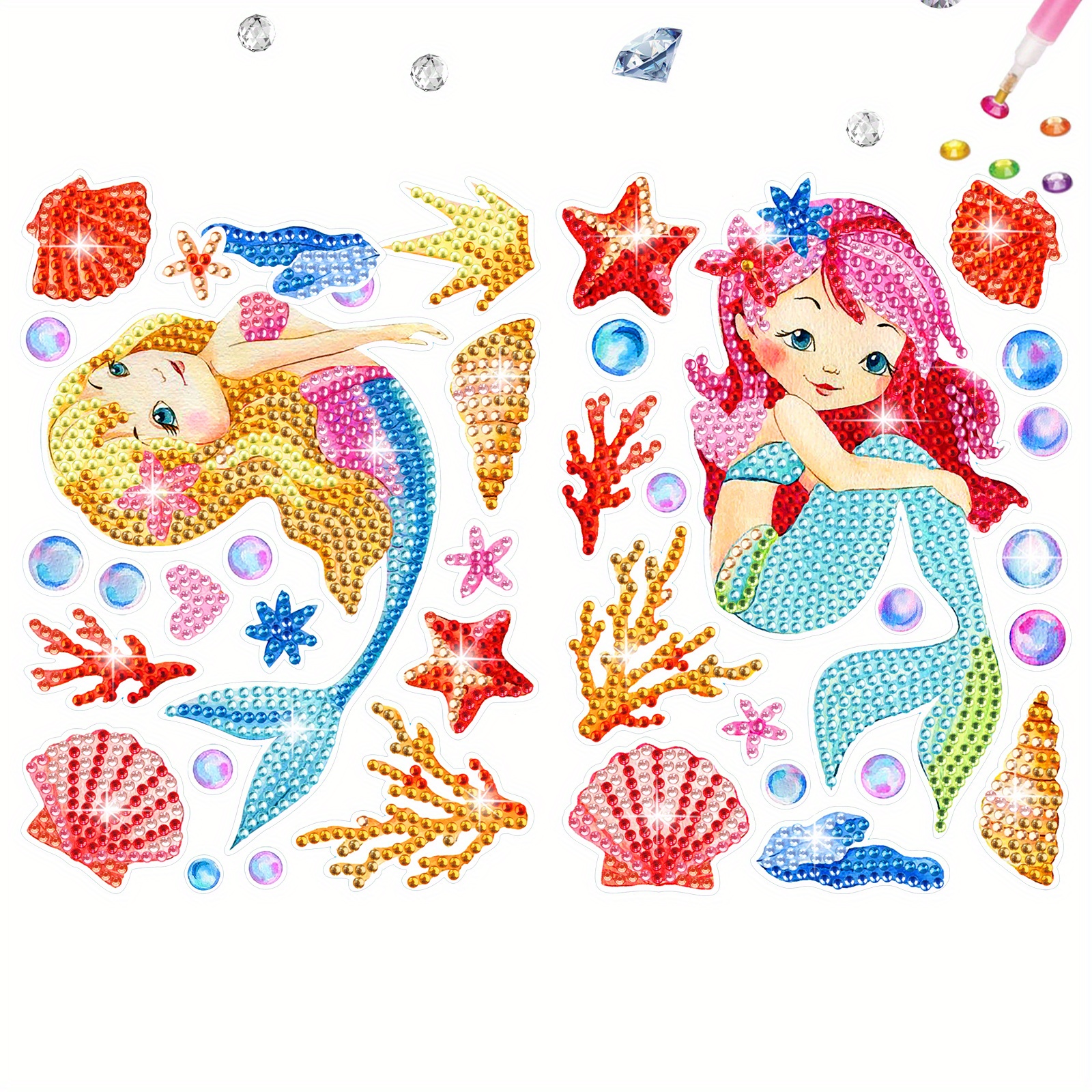 Cute Cartoon Characters Theme Diamond Painting Kits For Kids, Gem Art  Stickers And Craft Kits For Kids - Temu