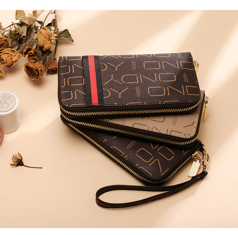 Classic Geometric Pattern Long Wallet, Large Capacity Zipper Around Coin  Purse, Elegant Clutch Purse - Temu United Arab Emirates