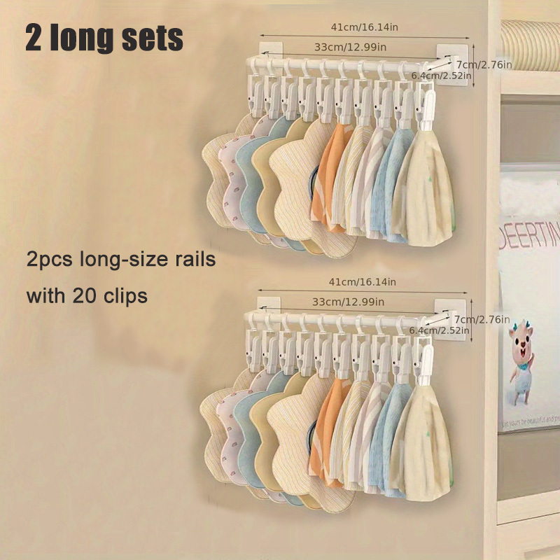 10Pcs/Set Kids Clothes Hanger Racks Portable Display Hangers Plastic  Children Coats Hanger Baby Clothing Organizer