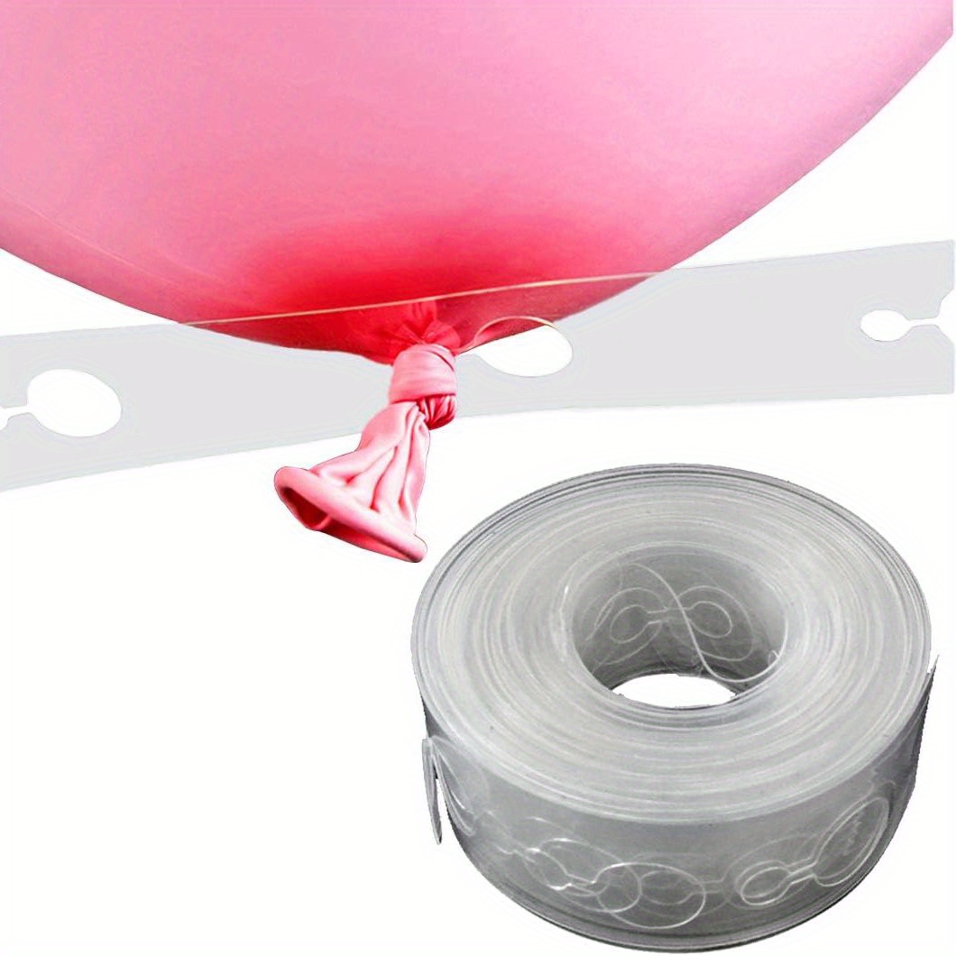 Clear Balloon Garland Strip - 5m/10m/15m Lengths, Decorative Plastic Chain With Circular Holes For Birthday Parties, Weddings, And Event Decorations, Birthday Balloons