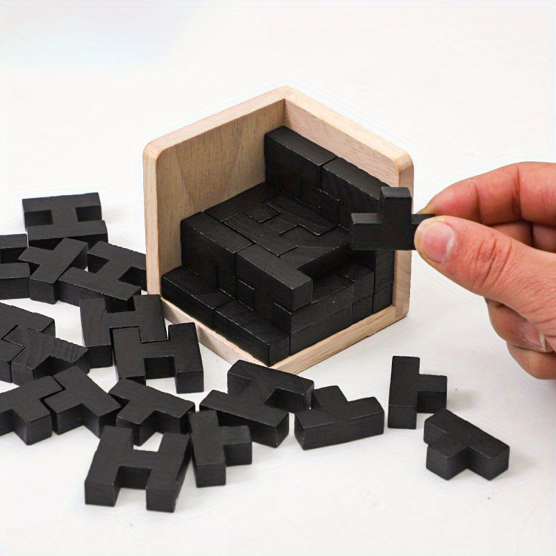 ibasenice 3 Pièces Puzzles en Bois pour Garçon 3D Assembler Jouet S