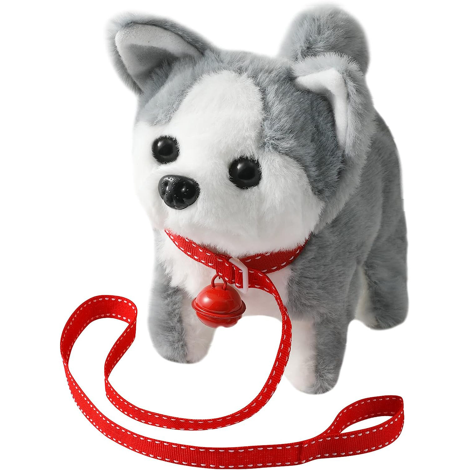 Juguete electrónico de peluche de perro con control de sonido para mascotas  con animación interactiva - ladridos, sentados, paseos (perro)
