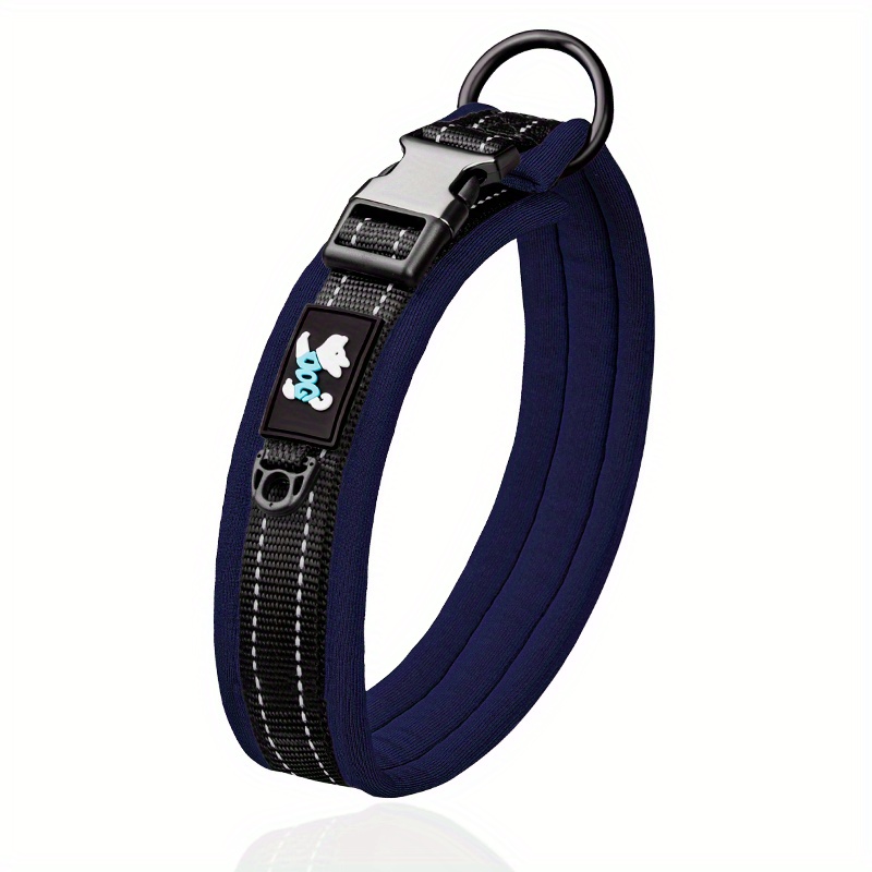 Reflective Dog Collar For Night Walking Soft And Comfortable - Temu