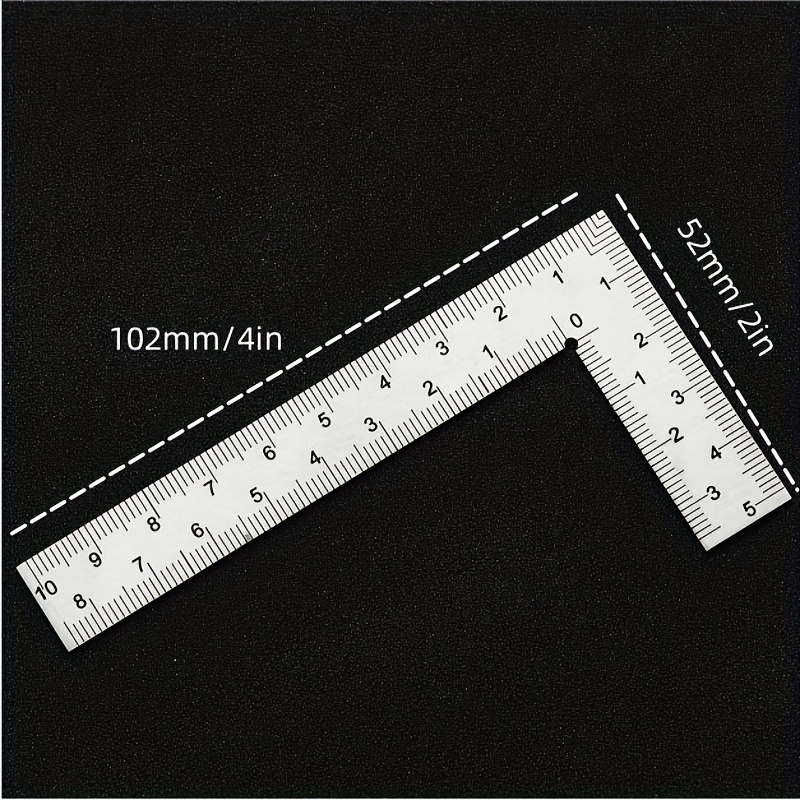 L Shape Square Ruler,Aluminum Ruler, Multifunctional Precision