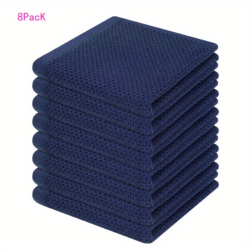 Cotton Waffle Washcloth Solid Color Household Handkerchiefs - Temu