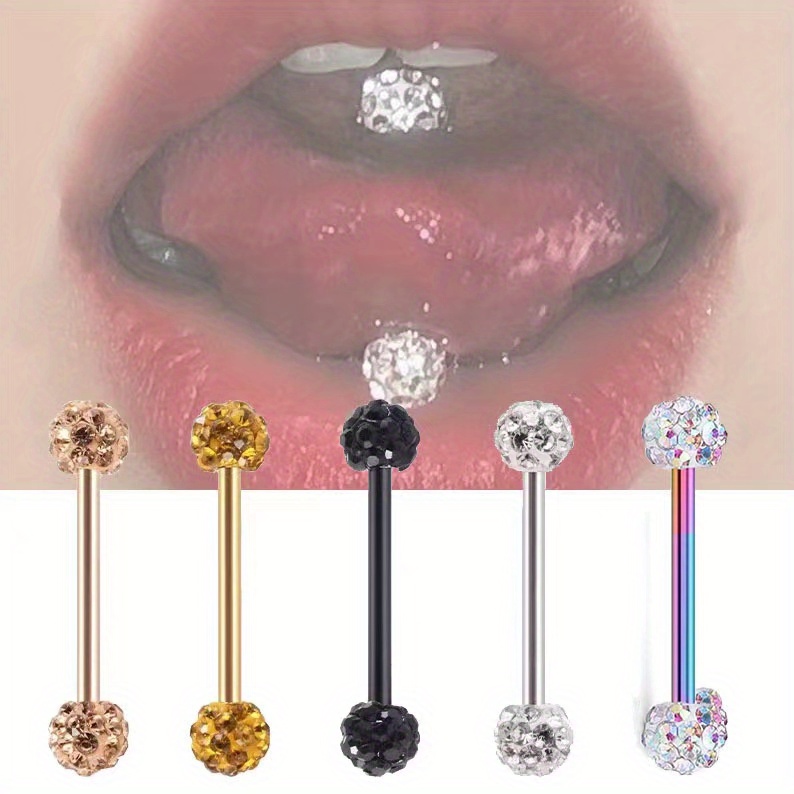 Tongue on sale stud jewelry