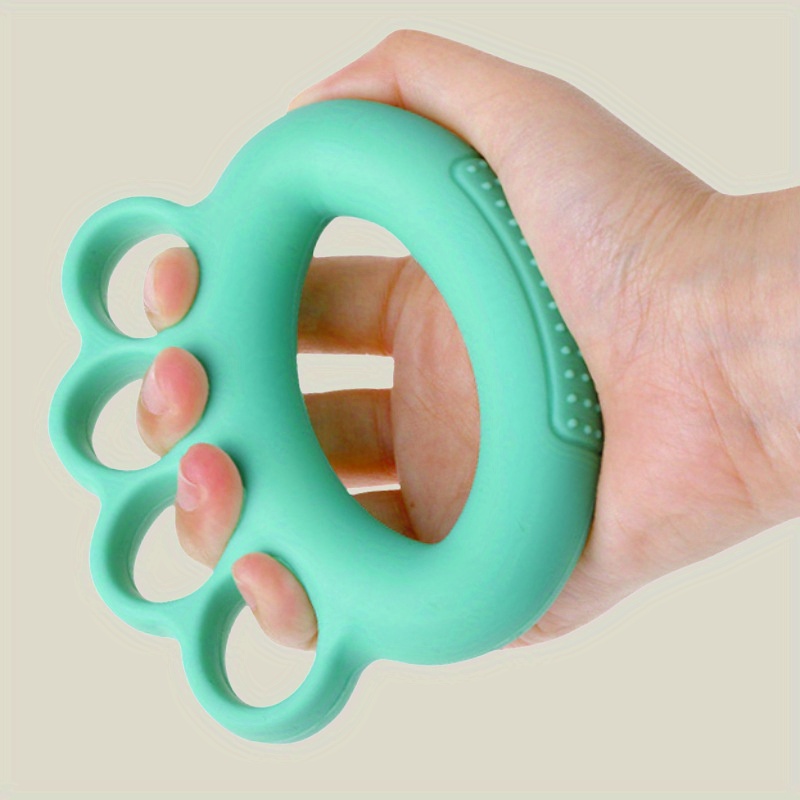 Image of Silicone Grip Strengthener Rehabilitation Exercise Five-finger Finger Fitness Sports