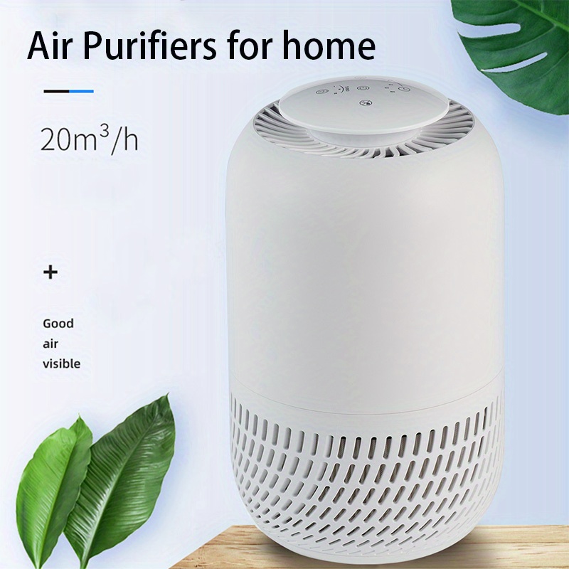  Purificador de aire HEPA 3 en 1, 3 velocidades más  desinfectante de aire UV-C, elimina el polvo, polen, caspa de mascotas,  humo, esporas de moho y olores domésticos, con operación silenciosa