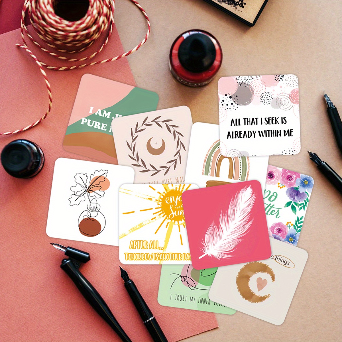 Positive Affirmations Cards Women Motivational Cards Thought - Temu ...