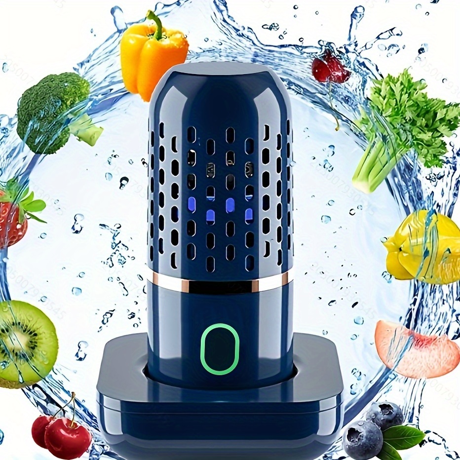 Fruit And Vegetable Washing Machine, Portable Fruit And Vegetable Purifier,  Easy-to-clean Fruit And Vegetable Cleaner Device In Water And Waterproof,  Kitchen Gadgets And Wireless Rechargeable - Temu