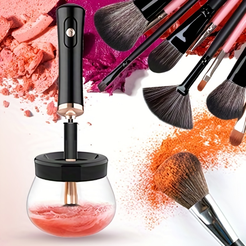  Electric Makeup Brush Cleaner, Makeup Brush Cleaner Machine,  Automatic Spinning Makeup Brush Cleaner for All Size Makeup Brush -The Best  Gift for Women (A# 1PCS) : Beauty & Personal Care