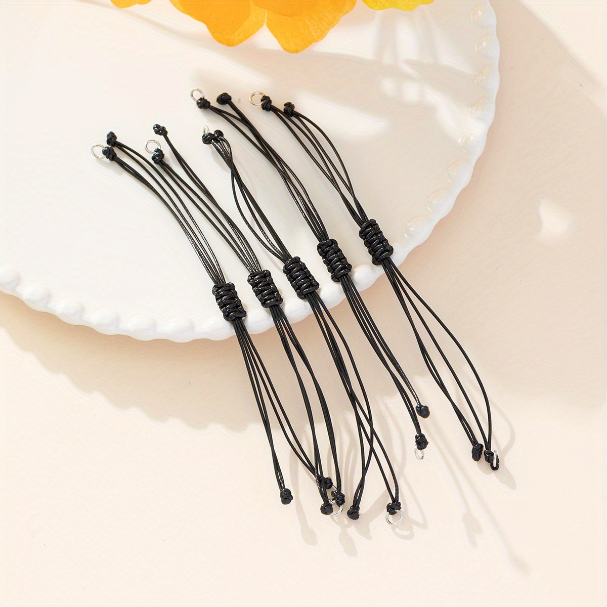 5pcs Per Pack Colorful Adjustable Hand Rope Handmade Woven Additions