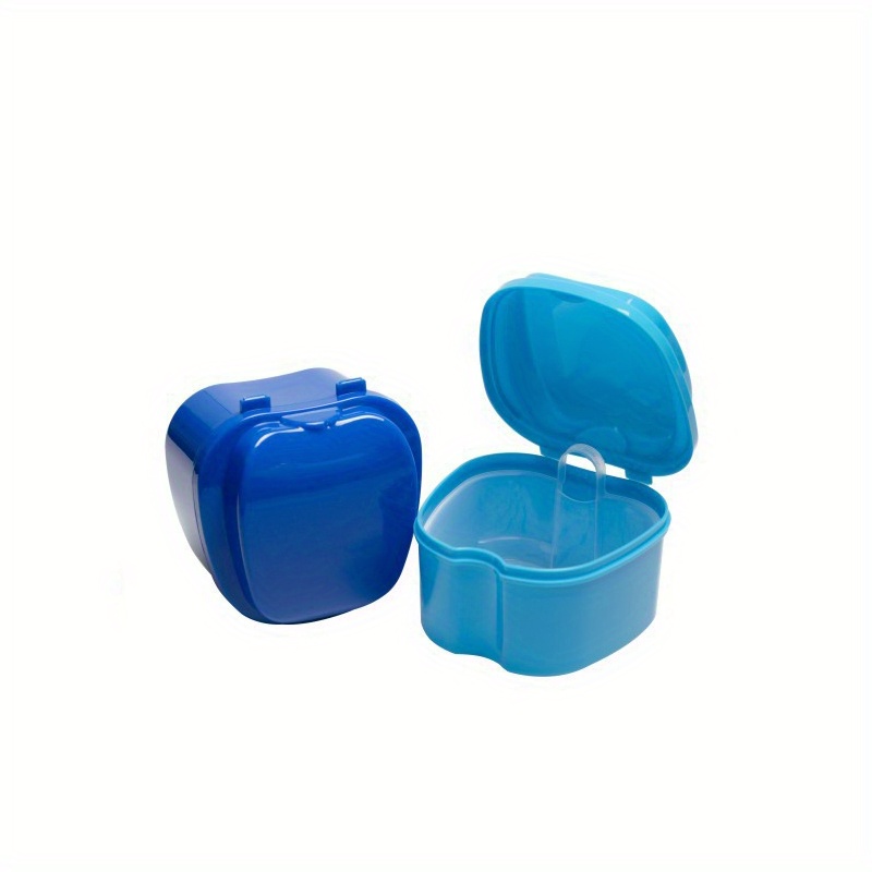 Denture Bath Case Cup Box Holder Cleaner False Teeth Storage - Temu