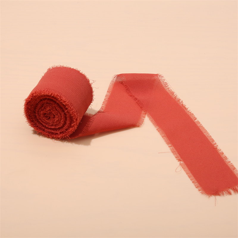 Red Chiffon Ribbon 23mm Wide X 91 Metre Roll 