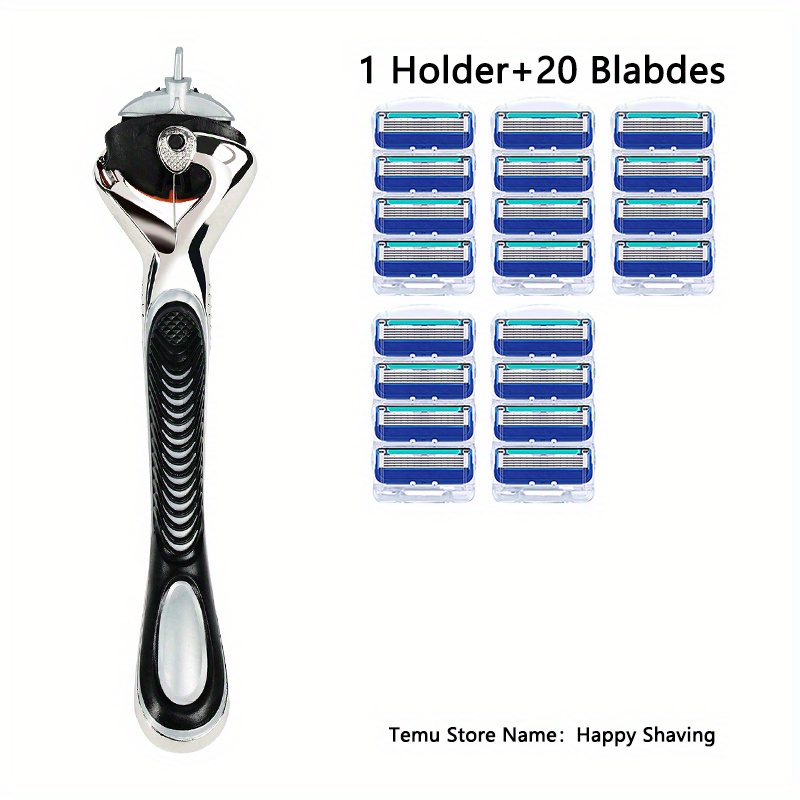 5-Layer Reusable Stainless Steel Safety Razor Shaving Set