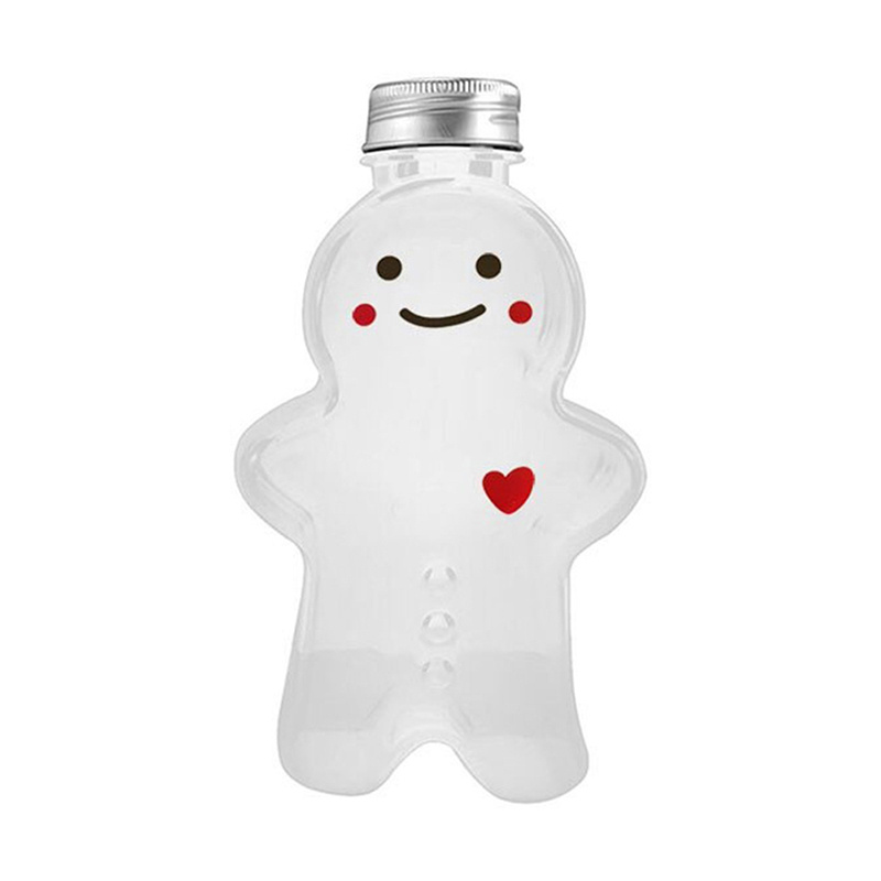 Drinking Bottle Cute Portable Plastic Milk Cartoon Shaker Bottle