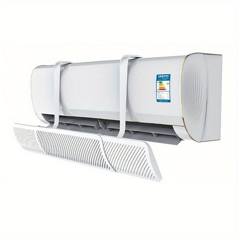  Deflector de aire acondicionado para evitar soplado directo,  deflector de aire ajustable y reutilizable para rejillas de ventilación,  paredes laterales, aire acondicionado del hogar y registros de techo (color  blanco, tamaño