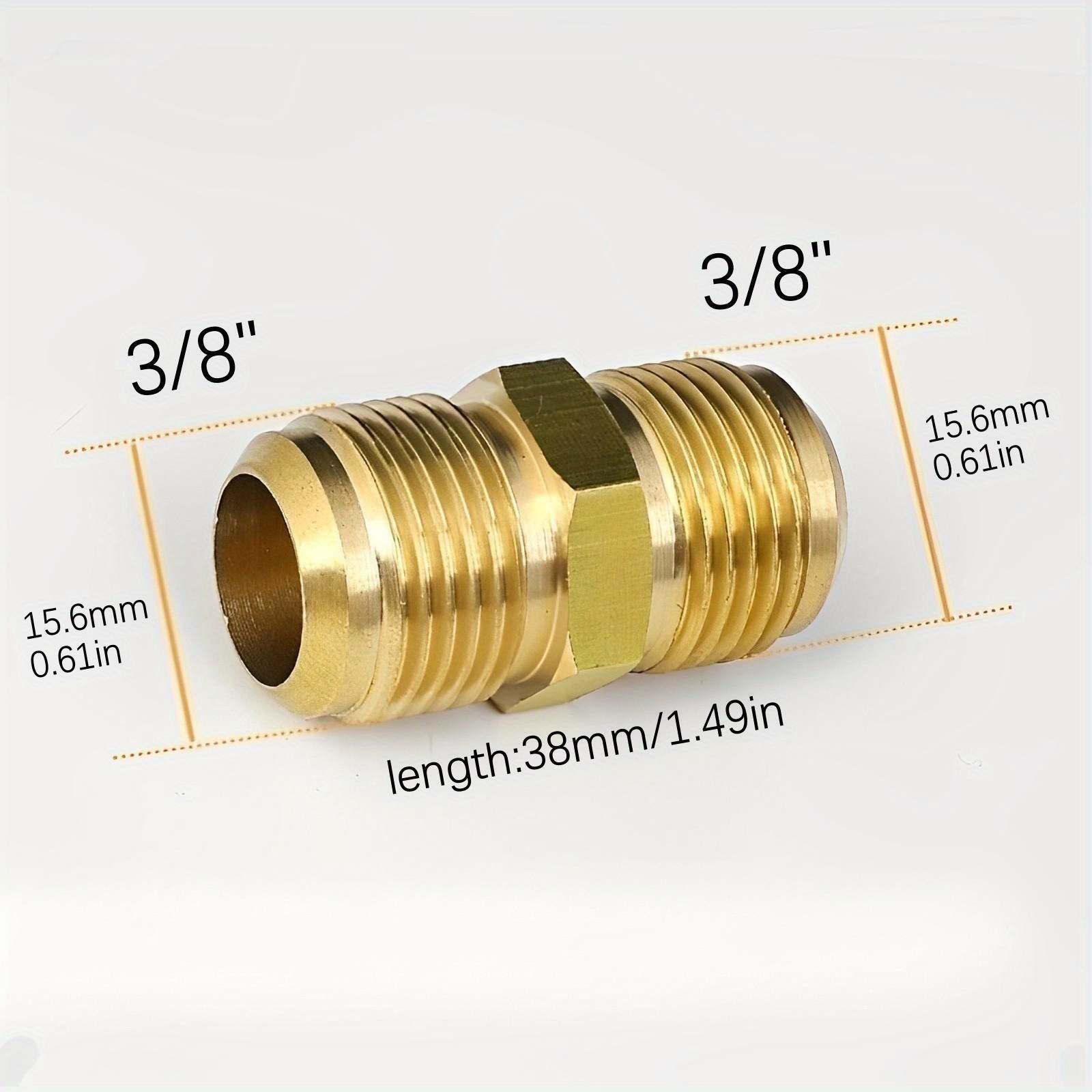 popular   1pc   conditioning copper tube adapter female male flare thread connector 1 4 3 8 1 2 5 8 3 4 reducer joint for air conditioner parts details 10