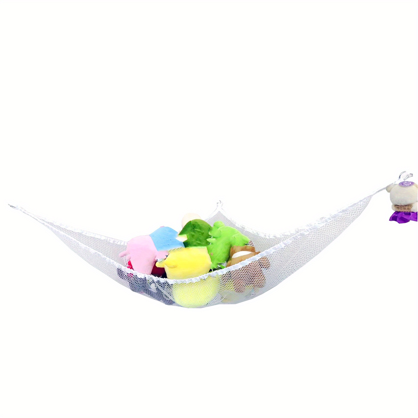 Toy Hammock Stuffed Animals Jumbo Strong Mesh Toy Organizer - Temu