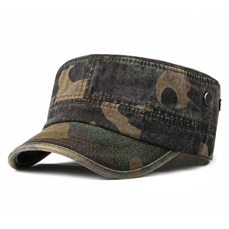 Men Women Camouflage Baseball Cap Washed Low Profile Dad Hat Trucker