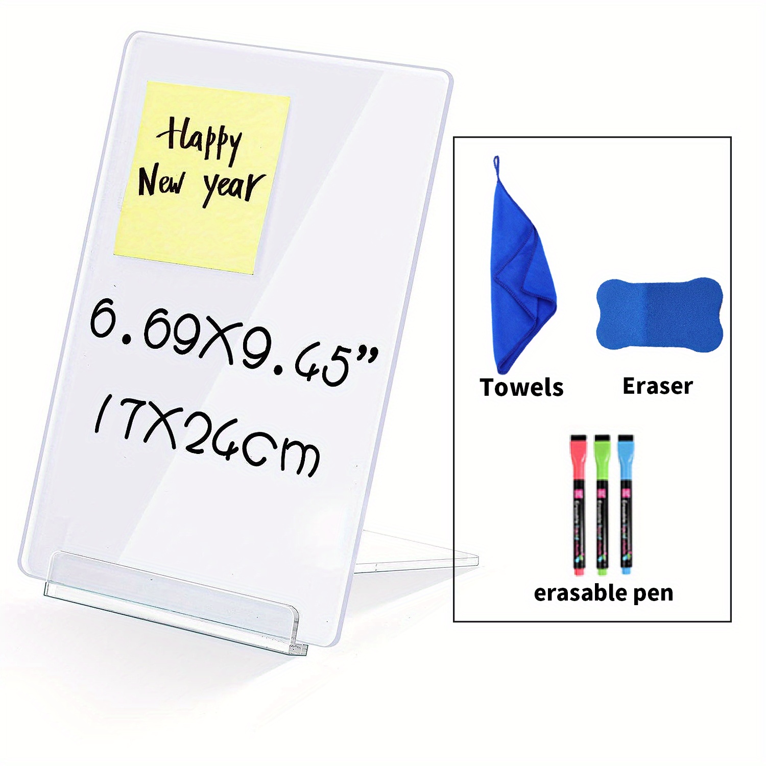 Acrylic Desktop Dry Erase Board Small Dry Erase Whiteboard Temu Canada
