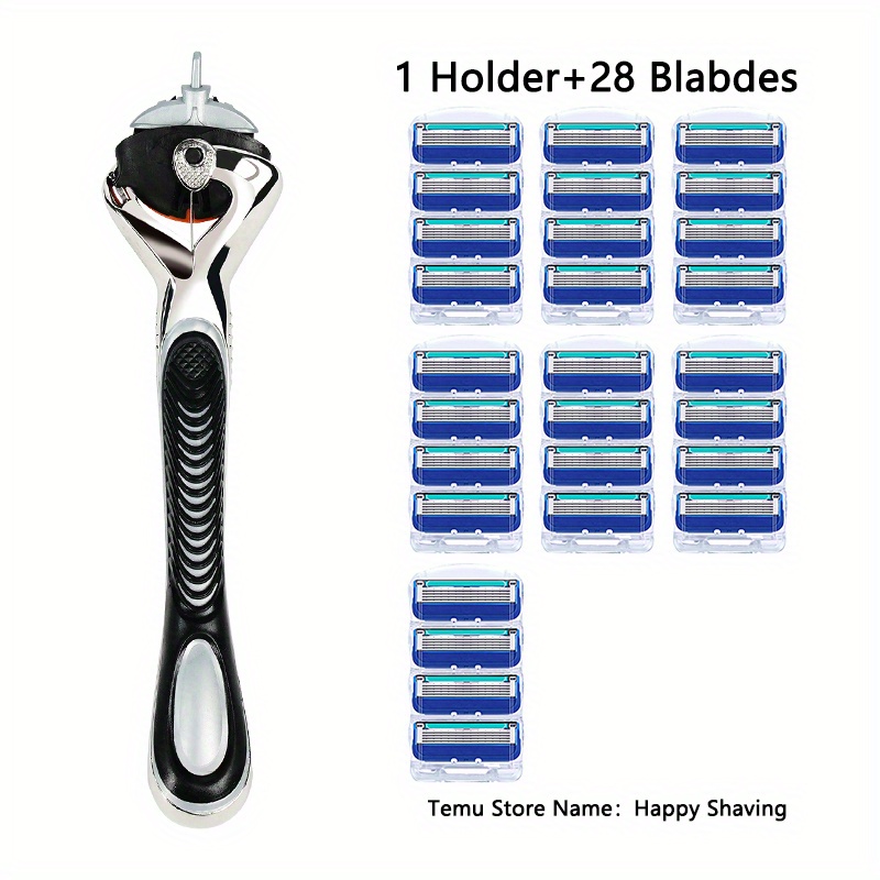 5-Layer Reusable Stainless Steel Safety Razor Shaving Set
