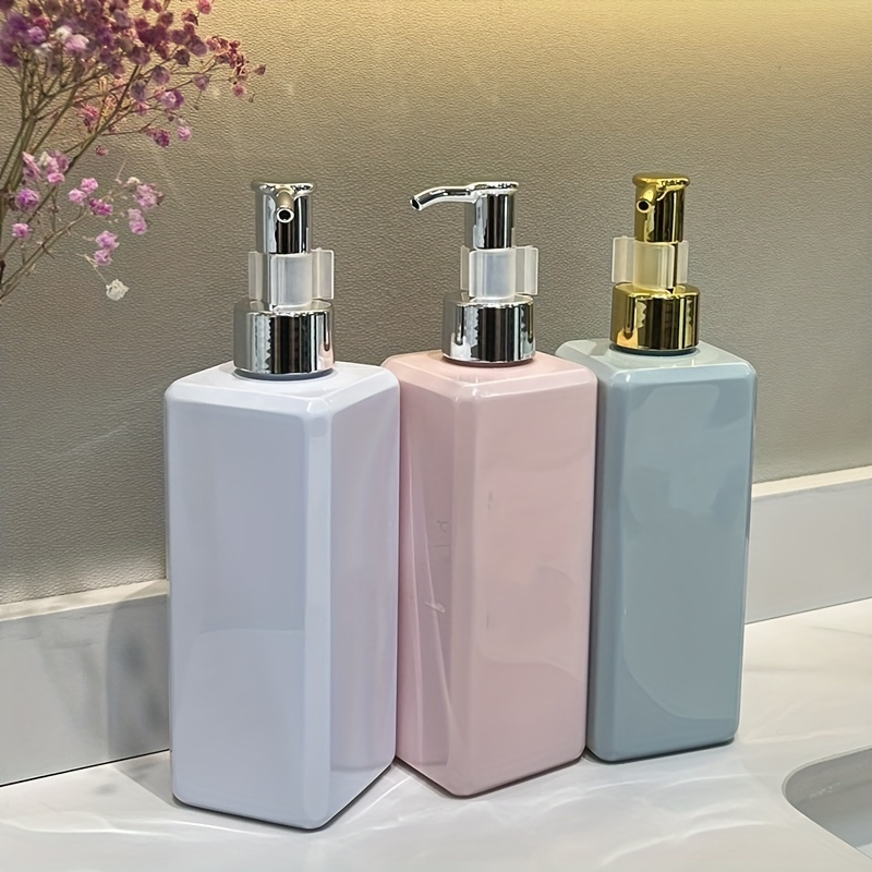 

Shower Gel Pump Bottle 250ml Shampoo Bottle Square Lotion Bottle Hand Soap Bottle Soap Dispenser