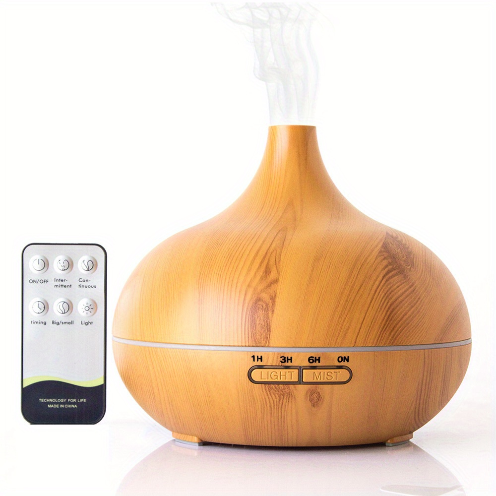 1pc 550ml Essential Oil Diffuser Remote Control Diffusers Essential Oils  Electric Ultrasonic Air Humidifier Aromatherapy Diffuser Waterless Auto, 24/7 Customer Service