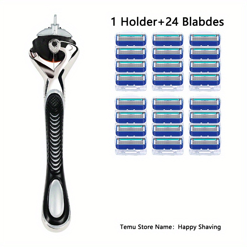 5-Layer Reusable Stainless Steel Safety Razor Shaving Set